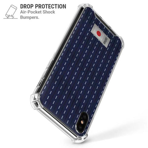Japan Soccer Flag iPhone XS Max Clear Case